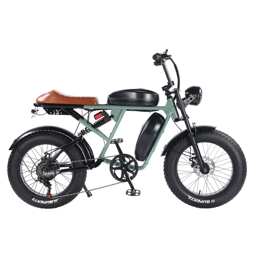 52V1000ワットパワーEbike20Ahリチウム電池電動マウンテンバイク26*4.0インチファットタイヤステルスボンバー電動自転車自転車