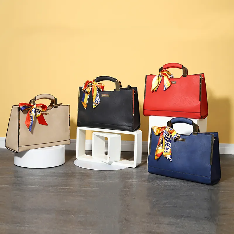 HEC 2024 China Wenzhou Handbag Supplier Wholesale Fashion Trend Women Ladies PU Leather Bag