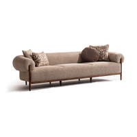 Ensemble canapé et chaise modulaire carré moderne en tissu avec rembourrage en éponge pour salon d'appartement-Design rembourré confortable