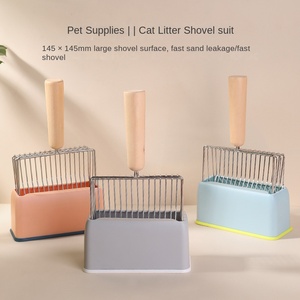 Grande Espessado Fino Buraco Tofu Cat Litter Pá De Plástico <span class=keywords><strong>Pet</strong></span> Cat Poop Pá - Product Image 3