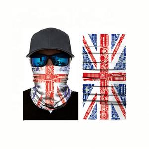 Vente en gros de bandana imprimé ligne bleue fine protection solaire anti-UV cache-cou tubulaire pour l'extérieur - Product Image 5