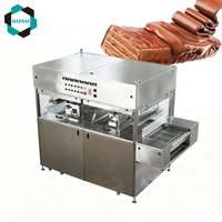 Nouvelle ligne d'enrobage au chocolat GUSU avec tunnel de refroidissement pour le revêtement des noix et des snacks