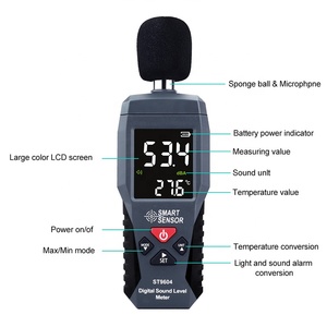 ST9604 Digitaler Schallpegel messer Rausch tester Dezibel messer Handheld Audio Schallpegel monitor Bereich 30-130dB - Product Image 4