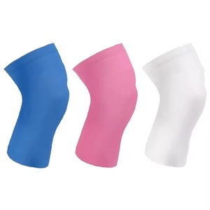 고품질 스판덱스 나일론 유연하고 통기성 좋은 가벼운 무릎 보호대 압박 무릎 슬리브 니트 스포츠 야외용 무릎 보호대 - Product Image 3