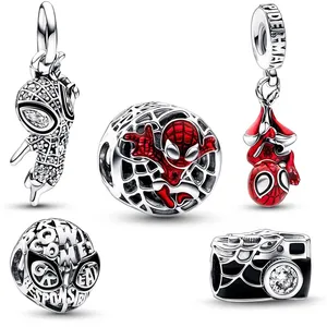New wholesale sterling silver S925 Spider man charm
