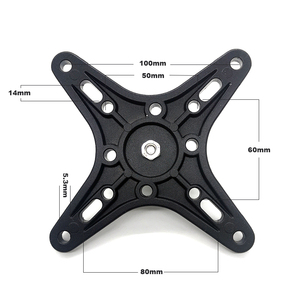 Universal Vesa 100x100 Mount 1'' Ball Head Solid Aluminum Tablet Holder Car Pc <strong>Monitor</strong> Bracket Adapter Vesa Mount Tablet for Ram - Product Image 2