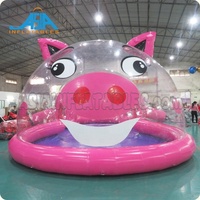 Dôme à bulles gonflable pour enfants, nouvelle collection, rose, événement, tente cochon rose, parc d'attractions pour enfants