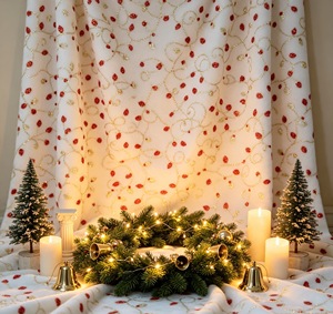 Tissu en velours 100 % polyester <span class=keywords><strong>imprimé</strong></span> feuille d'or, <span class=keywords><strong>imprimé</strong></span> créatif en feuille d'or, pour textiles de maison festifs - Product Image 6