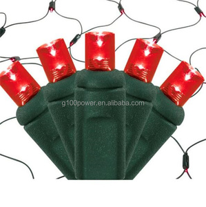 Thương mại cấp ngoài trời 100 đèn góc rộng 5mm 4 'x 6' LED Lưới <span class=keywords><strong>Net</strong></span> đèn giáng sinh màu xanh - Product Image 3