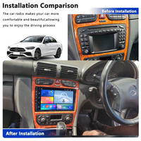 Cadre de tableau de bord de voiture Meihua pour BENZ C CLASS W209/GLK-CLASS 2005-2009 Accessoires 9INCH Android Car Dvd Frame