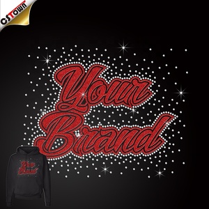 Biểu Tượng Đội Tùy Chỉnh Chuyển Nhiệt Vinyl Cổ Vũ Đính Đá Dán Chuyển Nhiệt Kim Cương Giả Kim Cương Giả Bán Sỉ - Product Image 3