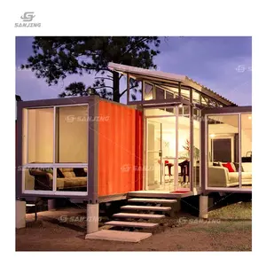 cheap foldable container house price prefab modern house insulated glass window