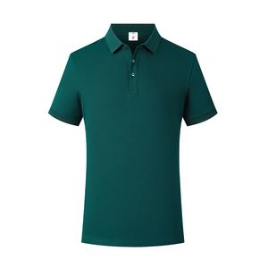 Polo Rojo de Manga Corta, Color Sólido, Transpirable, Ropa Casual para Hombre - Product Image 3