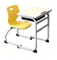 Organisateur de bureau pour étudiants, mobilier de classe, bureau pour l'école primaire avec personnalisation OEM, réglable en hauteur pour centre de formation