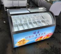 Vitrine congélateur pour machine à glace, vitrine commerciale pour attirer les clients, pour gelato, yaourt glacé et gâteaux
