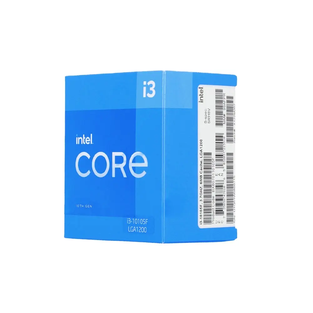 Intel Core i3-10105F Comet Lake Quad-Core 3.7 GHz LGA 1200 65W CM8070104291318 Desktop Processor