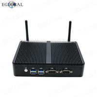 Mini PC Económico Sin Ventilador, Procesador Intel Celeron N5095, RAM DDR4, SSD MSATA, Windows 10 Pro, HD VGA, Puertos LAN POS Dobles, Mini Computadora