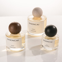 Fabricante de Envases de Vidrio Vacíos Personalizados de 30ml 50ml 100ml, Cilíndricos y Transparentes, para Perfume de Mujer con Atomizador y Tapa