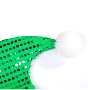 Disfraz Navideño de Duende con Lentejuelas, Gorro de Papá Noel, Regalos para Niños, Poliéster+PET, 30x40cm - Product Image 4