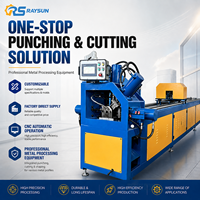Machine de poinçonnage automatique hydraulique pour tubes carrés en métal, machine de découpe et de poinçonnage hydraulique CNC pour métaux