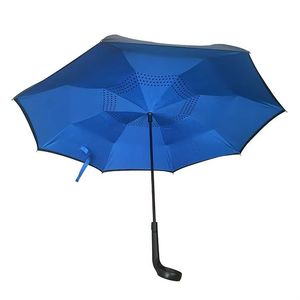 Parapluie de café personnalisé avec impression inversée et poignée amusante - Product Image 2