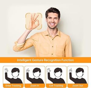 MT-VIKI เว็บแคม4K Ai <span class=keywords><strong>ก</strong></span>ับ PTZ ToF 0.2s ออโต้โฟกัส HDR 92 ° มุมกว้าง4K 30/1080P 60<span class=keywords><strong>ก</strong></span>ารควบคุมท่าทางและการติดตามวัตถุ - Product Image 4