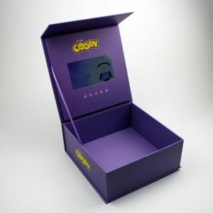 Hot bán khuyến mại với các mặt hàng biểu tượng tùy chỉnh mang nhãn hiệu thiệp chúc mừng Luxury Magnetic <span class=keywords><strong>LCD</strong></span> Bộ Quà Tặng video hộp - Product Image 5