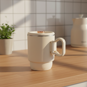 Mini bouilloire électrique sans fil pliable en acier inoxydable 304, 800 ml, ébullition rapide, appareil de voyage isolé avec protection contre l'ébullition à sec - Product Image 1