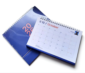 Unique Design Custom 2026 Folding Daily Art Coating Paper Portable Calendar Low Price Kids Desk Calendar Logo Print on Demand