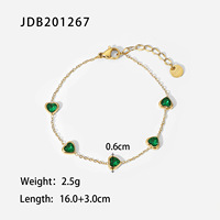 Rench-collar de circonita verde de estilo retro para mujer, pendientes, pulsera y anillo de acero inoxidable