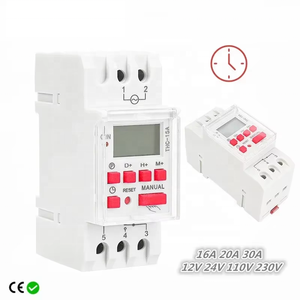 Temporizador Digital Programable Semanal THC16A-30A para Riel DIN con Pantalla LCD, CA 12V/24V/110V/230V - Product Image 2