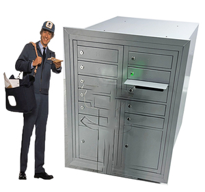 Boîtes de lettres postales extérieures en métal Bureau <span class=keywords><strong>postal</strong></span> américain gère les boîtes aux lettres USPS avec 16 portes - Product Image 6