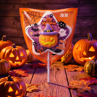 Halloween Pompoen Spook Cartoon Marshmallow Lollipop Staafjes Enkelverpakking Groothandel Party Snack