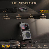 Reproductor MP3 de Alta Fidelidad de 2.4 Pulgadas y Alta Resolución, 16 GB, Aleación de Zinc, con Audio DSD sin Pérdidas para Audiófilos