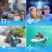 Robot éducatif STEM 12-en-1 pour enfants, kit créatif en boîte, vente chaude