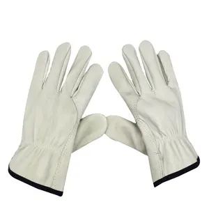 Gants de conduite antidérapants respirants en peau de mouton, d'extérieur, chauds