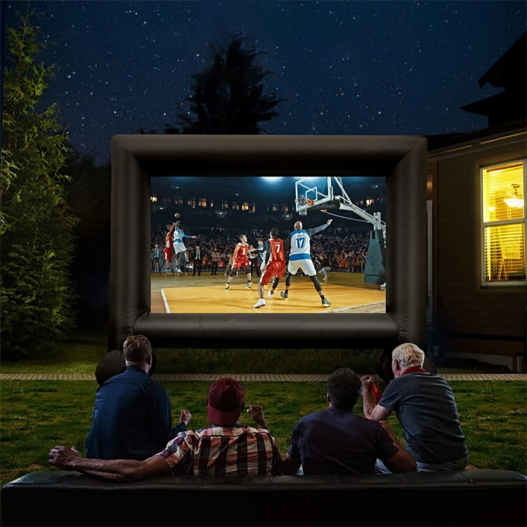 Large Inflatable TV Screen Movie Projection Screen Outdoor Courtyard Folding Portable Mobile High-definition Leisure Screen
