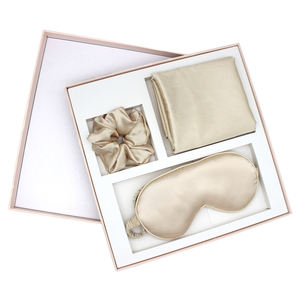 Logotipo personalizado portátil suave viaje funda de almohada máscara de ojos juego de pelo - Product Image 3