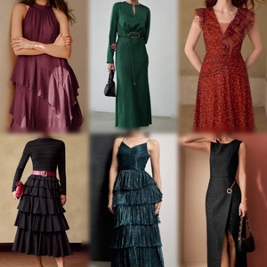 Vestido Largo Elegante de Encaje Floral y Chifón para Mujer, de Alta Calidad, para Fiestas y Cócteles - Product Image 2