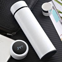 Botella de agua con aislamiento al vacío de nuevo diseño de fábrica, botella termo Digital inteligente con temperatura Led