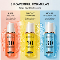 Masque facial micro-exfoliant hydratant et éclaircissant à la vitamine C pour le nez, nettoyant en profondeur et minimisant les pores, vente en gros, 30 unités