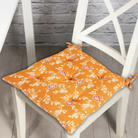 Handgefertigtes Gewebtes Kantha 15x15 Zoll Weiches Stuhlsitzkissen Blumenmuster 100% Baumwollfüllung für Esszimmer Bett Garten Küche Outdoor