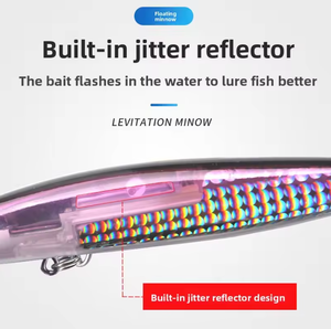Aotuo Esche Artificiali Galleggianti <span class=keywords><strong>Minnow</strong></span> 13cm 20g, Esca Dura <span class=keywords><strong>per</strong></span> Pesca al Bass, Mandarino e in Acqua Salata - Product Image 4