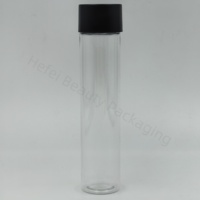 Tubes en plastique transparent PET de 28 mm de diamètre x 125 mm, pré-serrés, à l'épreuve des enfants, accessoires pour fumer, rouleaux de papier à cigarettes