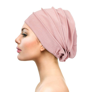 Mayorista Personalizado Musulmán Underscarf Velo Modal <span class=keywords><strong>Hijab</strong></span> Head Cap Chemo Cap Beanie Turbante Sombrero Headwraps Cancer Hair Loss para Mujeres - Product Image 3