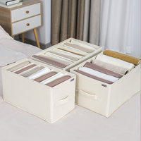 Vente en gros petite boîte de rangement pliable en tissu oxford 600D à 7 grilles pour tiroir de placard et sous-vêtements organisateur pour séparateurs de vêtements