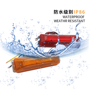 24V 12V LED feu de signalisation latéral, lampe d'avertissement étanche de <span class=keywords><strong>clignotant</strong></span> 12 Led feu arrière de tailer de camion - Product Image 6