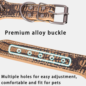 Fournitures pour animaux de compagnie PU cuir Punk Rivet à pointes collier de chien Anti-morsure colliers pour animaux de compagnie pour chiens de taille moyenne chiens bouledogues français - Product Image 5