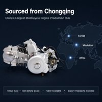 Moteur de moto 150cc à démarrage électrique avec 3 vitesses avant et 1 marche arrière, approvisionnement en gros pour les constructeurs de châssis de VTT