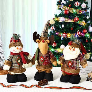 عيد الميلاد ثلج الأيائل أرجل طويلة دمية شجرة عيد الميلاد زخرفة عيد الميلاد لعبة أفخم الديكور دمية محبوك - Product Image 2